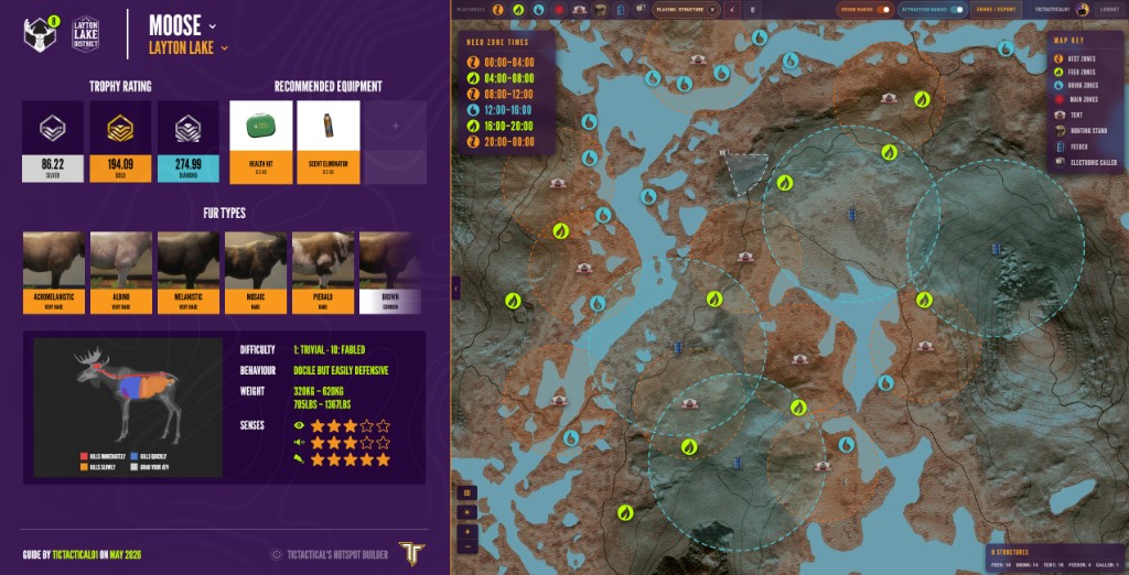 TacMaps Call of the Wild hotspot map builder